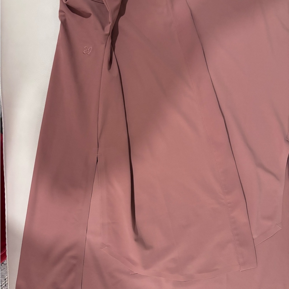 NWOT ADAY Something Borrowed Technical Button Down - Dusty Rose - Large - Picture 9 of 14